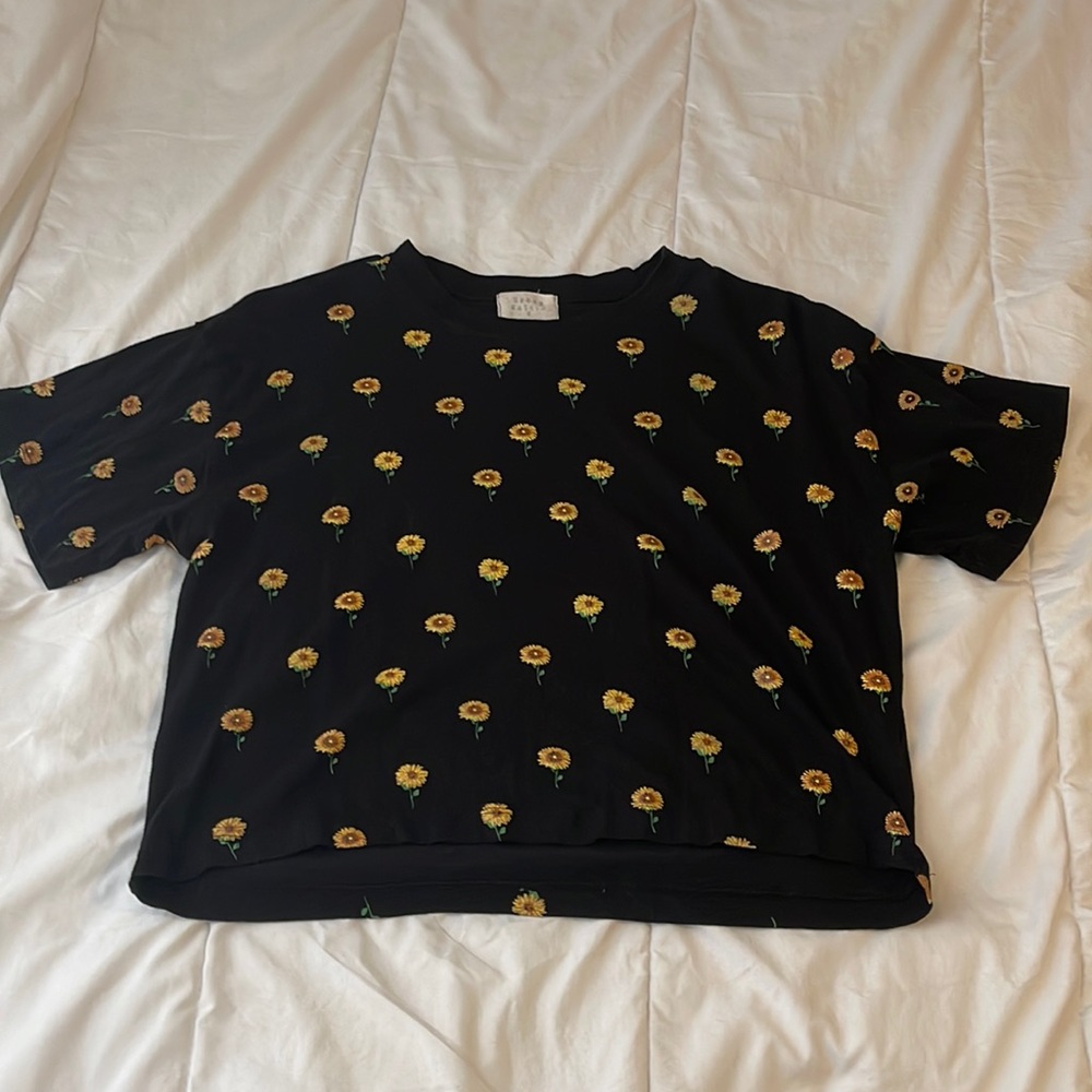 Sunflower cropped tshirt